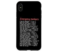 Numéros d'urgence Versets de la Bible Call Upon Me in Time of Need Coque pour iPhone XS Max
