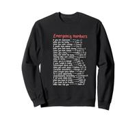 Numéros d'urgence Versets de la Bible Call Upon Me in Time of Need Sweatshirt