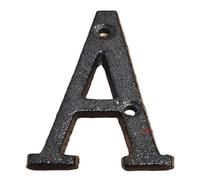 Numéros En Métal Fonte, Décoration De Maison, Plaque Porte, Décor Mural Café, Lettres Forgées, 8CM, 1 Pièce(Letter A)