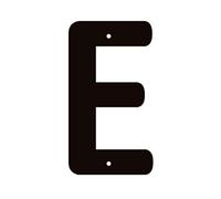 Numéros et Lettres en Métal pour Maison, Plaques d'Adresse Modernes pour Porte, Jardin, Boîte aux Lettres et Décoration (E)