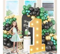 Numéros lumineux de 0,7 m/1 m/1,2 m, numéros de chapiteau à DEL à lumière chaude, kit de panneau en mousse prédécoupé pour bal, mariage, intérieur et extérieur, événements décoratifs