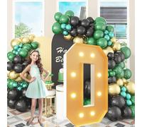 Numéros lumineux de 0,7 m/1 m/1,2 m, numéros de chapiteau à DEL à lumière chaude, kit de panneau en mousse prédécoupé pour bal, mariage, intérieur et extérieur, événements décoratifs