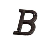 Numéros maison 2,95 pouces avec vis - Numéro porte moderne en métal, chiffres et lettres en fonte, pour boîte aux lettres extérieure, appartement, jardin, chambre, décoration murale(B)