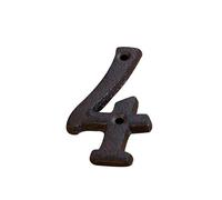 Numéros maison 2,95 pouces avec vis - Numéro porte moderne en métal, chiffres et lettres en fonte, pour boîte aux lettres extérieure, appartement, jardin, chambre, décoration murale(4)