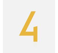 Numéros maison 3,2 pouces Numéro porte moderne en métal et en laiton, plaque d'adresse dorée 8 cm pour boîte aux lettres, décoration murale pour appartement, chambre, hôtel, bureau, jardin(4)