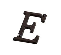 Numéros Maison 3 Pouces Avec Vis, Numéro Porte En Métal Moderne, Signe D'adresse Boîte Aux Lettres 7,5 Cm, Décoratif Extérieur, Pour Bureau, Hôtel, Appartement, Décoration Murale(E)