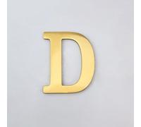 Numéros Maison 3 Pouces, Chiffres Modernes En Métal Laiton, Numéro Porte 8 Cm, Lettres Dorées Pour Boîte Aux Lettres, Panneau Décoratif Extérieur, Appartement, Bureau, Café, Jardin(D)