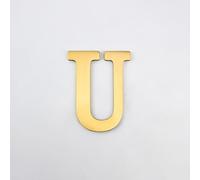 Numéros Maison 3 Pouces, Chiffres Modernes En Métal Laiton, Numéro Porte 8 Cm, Lettres Dorées Pour Boîte Aux Lettres, Panneau Décoratif Extérieur, Appartement, Bureau, Café, Jardin(U)
