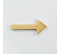 Numéros Maison 3 Pouces, Chiffres Modernes En Métal Laiton, Numéro Porte 8 Cm, Lettres Dorées Pour Boîte Aux Lettres, Panneau Décoratif Extérieur, Appartement, Bureau, Café, Jardin(ARROW)