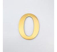 Numéros Maison 3 Pouces, Chiffres Modernes En Métal Laiton, Numéro Porte 8 Cm, Lettres Dorées Pour Boîte Aux Lettres, Panneau Décoratif Extérieur, Appartement, Bureau, Café, Jardin(O)