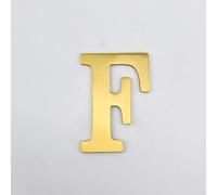 Numéros Maison 3 Pouces, Chiffres Modernes En Métal Laiton, Numéro Porte 8 Cm, Lettres Dorées Pour Boîte Aux Lettres, Panneau Décoratif Extérieur, Appartement, Bureau, Café, Jardin(F)