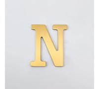 Numéros Maison 3 Pouces, Chiffres Modernes En Métal Laiton, Numéro Porte 8 Cm, Lettres Dorées Pour Boîte Aux Lettres, Panneau Décoratif Extérieur, Appartement, Bureau, Café, Jardin(N)