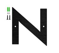 Numéros Maison Flottants 3/4/5/6 Pouces Avec Vis, Numéro Porte En Métal Moderne En Acier Inoxydable, Chiffres Noirs Pour Boîte Aux Lettres, Lettres D'adresse, Pour Jardin, Extérieur Café(N,3In)