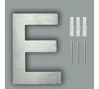 Numéros Maison Flottants 4 Pouces Avec Vis Numéro Porte En Métal Moderne En Acier Inoxydable, Signalisation D'adresse Argentée Pour Boîte Aux Lettres, Pour Décoration Murale D'appartement(E)