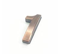 Numéros Plaque Maison Auto Adhésifs 3D 5cm 0-9 Lettre A-Z Signe Tableau Bord Moderne Rouge Bronze Couleur Numéro Porte Adresse Hôtel Appartement Chiffres 3M Autocollant Galvanoplastie (1)