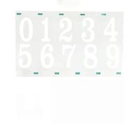 Numéros Réfléchissants De Boîte Aux Lettres 1Pcs/ 2Pcs, Autocollants De Lettre D'une Pièce Comprend Dix Chiffres De 0-9, Numéros De La Maison Blanche Pour L'extérieur, Pour La Décoration(3Inch,2Pcs)