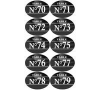 Numéros Table De Restaurant De 70 À 79 (10 Fois 7x5cm) - Sticker/Autocollant