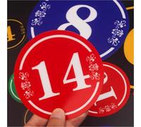 numérotée vestiaire étiquette Étiquette De Numéro De Casier Ronde, De Casier Ronde En Acrylique Auto-adhésive De Diamètre 3 5 8 Cm, Casier Ronde Avec Étiquettes(D,1-20 Dia 3cm)