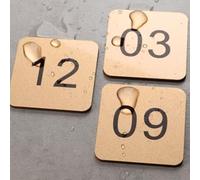 numérotée vestiaire étiquette Étiquettes Numériques En Acrylique De 3,5 4 5 6 8 Cm De Largeur, Étiquettes Numériques Carrées Pour Porte Pour Le Marquage De L'équipement(C,1-100 L W 9cm x 6cm)