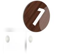 numérotée vestiaire étiquette Numéros De Table En Plastique Acrylique À Grain De Bois Clair, Pour Usine/contrôle De Manteau/bureaux, Identifiant De Système D'armoire(B,1-60 Dia 8cm)