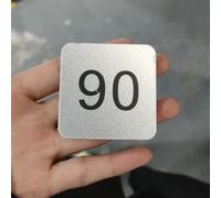 numérotée vestiaire étiquette Plaques D'armoire Numérotées En Acrylique, Étiquettes Numérotées Carrées Gravées, Étiquette Imperméable Anti-décoloration Auto-adhésive(1-20 L W 8cm x 8cm)