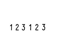 Numéroteur 8 positions, taille empreinte: 4 x 32 mm