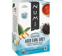 Numi - Black Tea, Organic, 18 Bags/BX, Aged Early Gray, Sold as 1 Box, NUM10170