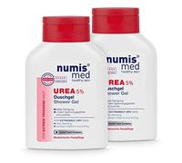 numis med gel douche 5% d'Urée - gel douche apaisant et anti-démangeaison pour peaux extrêmement sèches - soin végétalien sans silicones, parabènes et huiles minérales (2x 200 ml)