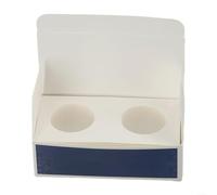 Numismatic Lot de 12 boîtes de rangement en carton de tailles différentes pour collectionneurs de timbres Blanc 31,5 mm