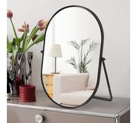 Numjeg Miroir de Maquillage Portable avec Cadre en métal et Rotation à 90° - Idéal pour Chambre à Coucher, Salle de Bain, Dressing