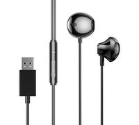 Numlot Écouteurs Intra-Auriculaires USB,Casque Filaire avec Micro Contrôle du Volume,Casque Micro pc,Casque Gamer,Casque Ecouteur Gaming pour PS4 PS5 Mac PC Ordinateur Portable