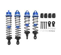 NUMNBE Amortisseur RC avant et arrière en alliage d'aluminium CNC design fileté amortissant les vibrations pour voitures télécommandées (bleu)