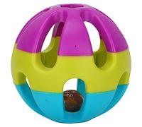 NUMNBE Balle Jouet Chat en Plastique Non Toxique avec Cloches, 7,5 cm de Diamètre - Stimule l'Instinct de Chasse, Favorise l'exercice Physique, Compact et Durable