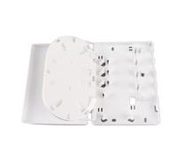 NUMNBE Boîte de Distribution Fibre 4 Cœurs, Coffret FTTH Optique Mini Bureau, Universelle pour SC FC - Matériau ABS Résistant, Protection Anti - poussière, Installation Murale ou