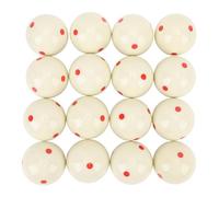 NUMNBE Boule de Billard Anglais, Jeu de 16 Pièces en Résine, Balle de Billard Professionnelle avec 6 Points - Haute Performance, Résistance aux Rayures, Idéal pour Entraînement et Professionnels