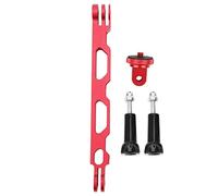 NUMNBE Bras d'Extension en Aluminium pour Caméra X X2, Support Robuste Rouge - Alliage CNC Léger, Perspective de Prise de Vue Élargie, Installation Facile (Rouge)