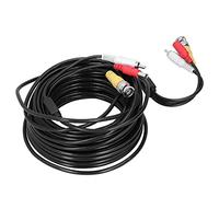 NUMNBE Câble CCTV Portable, Cordon Vidéo Audio Alimentation 10m, Connecteur BNC DC - Transmission Stable, Protection Anti - Interférence, Pour Systèmes de Surveillance DVR (30 m)