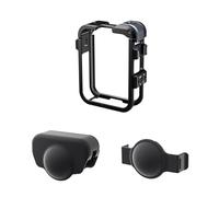 NUMNBE Cadre de Protection pour Caméra 360, Cage en Alliage d'Aluminium avec Montage Cold Shoe, Protection Lentille - Mécanisme Snap - Lock, Montages Multiples, Conçu pour Vidéo et Aven