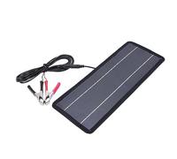 NUMNBE Chargeur De Batterie Solaire 4,5W, Panneau Monocristallin, 12V à 5V - Haute Conversion, Durable, Idéal pour Voiture et Applications Extérieures