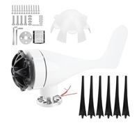 NUMNBE Générateur Éolien 6 Lames Petite Éolienne 800W 48V, Machine Industrielle à Vitesse de Démarrage Lent - Haute Utilisation d’Énergie Éolienne, Design Durable et Faible Vibration (Schwarz)