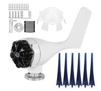 NUMNBE Générateur Éolien 6 Lames Petite Éolienne 800W 48V, Machine Industrielle à Vitesse de Démarrage Lent - Haute Utilisation d’Énergie Éolienne, Design Durable et Faible Vibration (Azul)