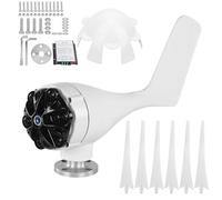 NUMNBE Générateur Éolien 6 Lames Petite Éolienne, Machine Industrielle à Vitesse de Démarrage Lent - Haute Utilisation d’Énergie Éolienne, Design et Faible Vibration pour Bateaux et Maisons