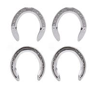 NUMNBE Kit en Chevaux en Aluminium Durable en Alliage en Alliage en Alliage en Alliage à l'avant et à l'arrière avec des Clous Inclus pour la Protection du Sabot de Cheval sur Un Sol Dur (Type 2)