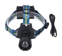 NUMNBE Lampe Frontale LED Rechargeable 3000LM 25W, Puissante et Zoomable, Étanche IPX67 pour Randonnée et Urgences - Recharge Rapide Type C, Corps en Alliage d'Aluminium