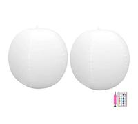 NUMNBE Lampe Solaire Boule LED Flottante, Changement de Couleur, Étanche IP67, Blanche - Recharge Automatique, Télécommande, Décoration Jardin et Piscine