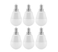 NUMNBE Lot De 6 Ampoules LED 5W E12 Lumière Blanche Chaude, 450lm, AC85V - 265V - Faible Chaleur, Haute Efficacité, Usage Décoration Et Éclairage Intérieur