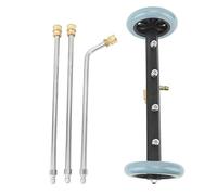 NUMNBE Nettoyeur Châssis Acier Inoxydable, Lance Nettoyage 4000 Psi, Raccord Rapide 1 / 4in - Pression Élevée, 4 Buses en Laiton, pour Voiture et Véhicules Utilitaires