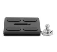 NUMNBE Plaque de Libération Rapide Trépied Aluminium, Compatible Ballhead 5x4.2x0.8cm - Aluminium Durable, Antidérapante, Montage sans Outil