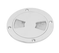NUMNBE Plaque Ronde de Pont de Bateau, 316 en Acier Inoxydable, 4 Pouces - Trappe Marine Durable, Couvercle d'inspection détachable, Installation Facile pour Le Bateau et l'accès à RV (3 Pouces)