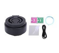 NUMNBE Support Téléphone Magnétique Aimanté, Porte Téléphone Voiture 360 Degrés Rotation, Ventouse Puissante, Design Pliable 3 Sections, Noire - Fixation Stable, Ajustement Flexible, (Noire)